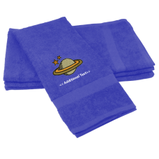 Personalised Saturn Custom Embroidered Terry Cotton Towel Personalised Saturn Custom Embroidered Terry Cotton Towel