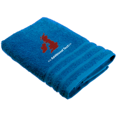 Personalised UK Map Custom Embroidered Terry Cotton Towel