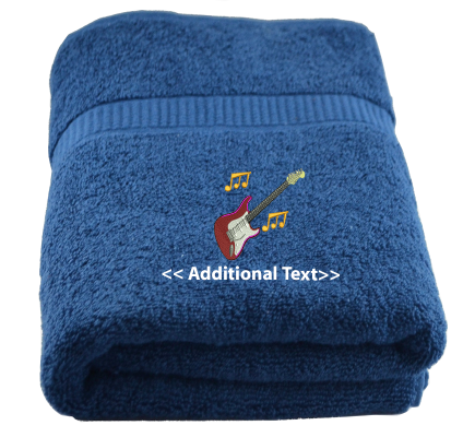 Personalised Guitar Hobby Towels Terry Cotton Towel