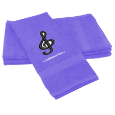 Personalised Music Notation (Treble Clef) Hobby Towels Terry Cotton Towel Personalised Music Notation (Treble Clef) Hobby Towels Terry Cotton Towel