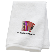 Personalised Accordion Hobby Towels Terry Cotton Towel