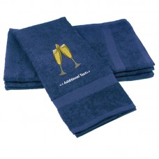 Personalised Champagne Glasses  Gift Towels Terry Cotton Towel Personalised Champagne Glasses  Gift Towels Terry Cotton Towel