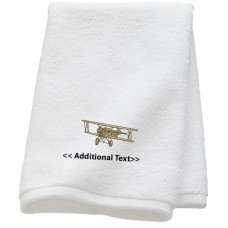 Personalised Old Aircraft  Custom Embroidered Terry Cotton Towel Personalised Old Aircraft  Custom Embroidered Terry Cotton Towel