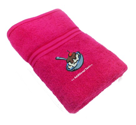 Personalised Ice Cream Gift Towels Terry Cotton Towel