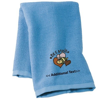 Personalised Be Mine Seasonal Towels Terry Cotton Towel