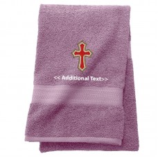 Personalised Cross Religious Towels Terry Cotton Towel